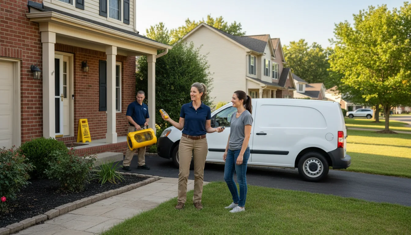 Residential water damage restoration in Allenspark, CO